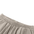 thumbnail image 4 of ClodeEU Women's Summer Plus Size Elastic Waist Shorts, Solid Color Casual Loose Shorts with Pockets Gray,Women's Plus XXXXXL, 4 of 5