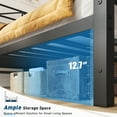 thumbnail image 3 of EnHomee Full Size Metal Platform Bed Frame Metal Bed Frame Full with Headboard & Footboard Bed Frame with LED Lights & Storage, Noise Free, Black, 3 of 9