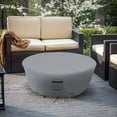 thumbnail image 7 of COVERS&ALL Patio Round Fire Pit Cover - Heavy Duty 18 Oz Polyester Full Coverage Outdoor Fire Bowl Waterproof Cover with Air Pocket and Drawstring. (48"(Dia) x 18"(H), Grey), 7 of 7