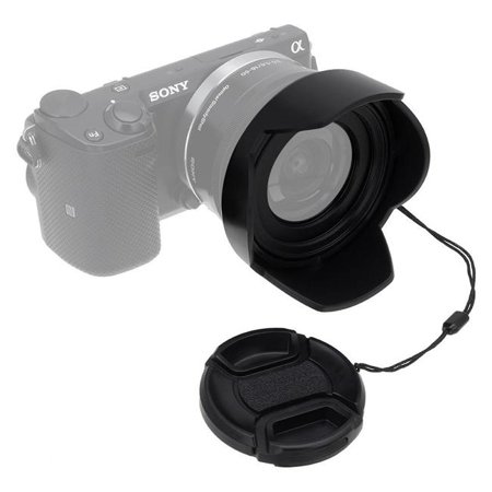 Fotodiox RvrsHood-405-52-Cap 16-50 mm Reversible Lens Hood Kit for Sony E PZ F3.5-5.6