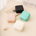 thumbnail image 2 of HOMEIORA Small Jewelry Box, Travel Mini Organizer Portable Display Storage Case Travel Jewelry Organizer Jewelry Holder Case for Rings Earrings Necklace, Gifts for Girls Women - Black, 1 Pack, 2 of 7
