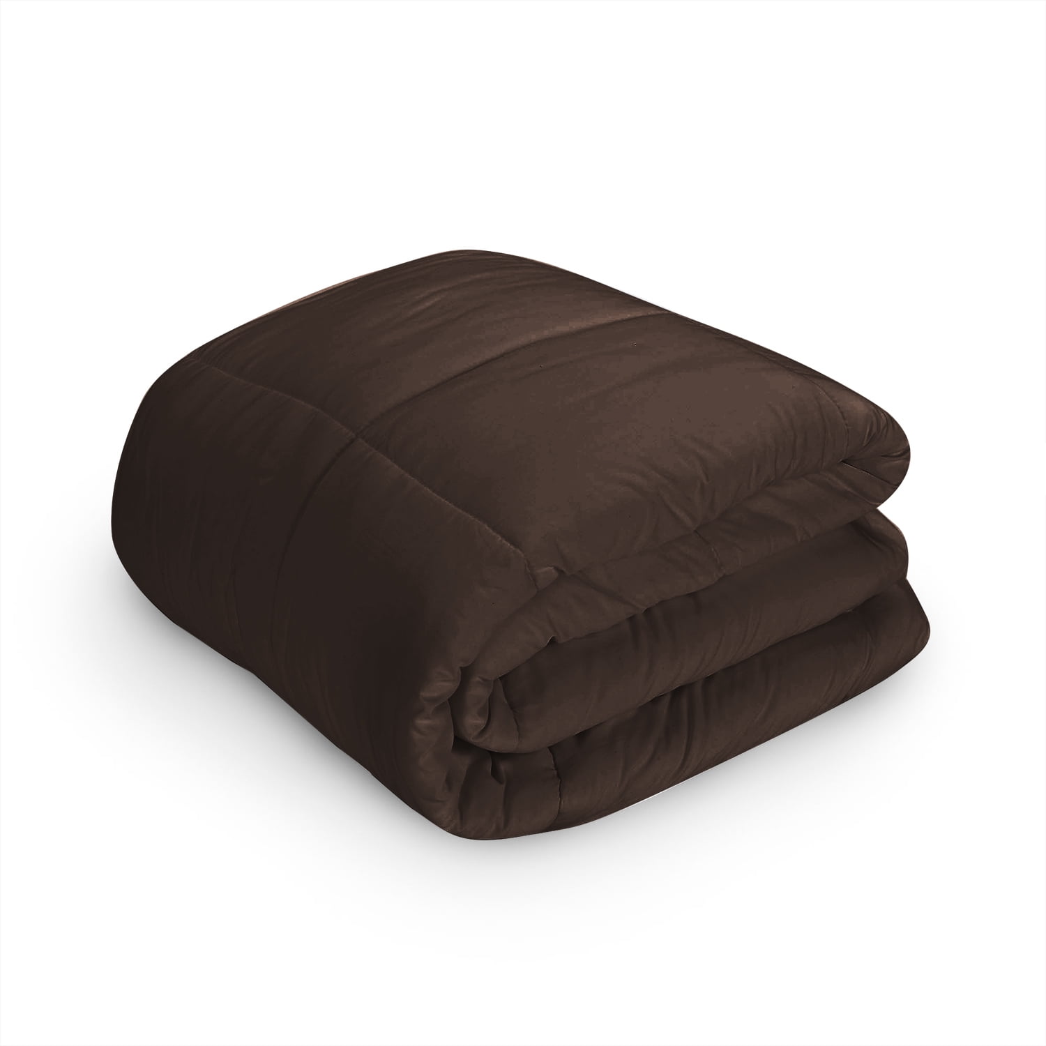 Clara Clark All Season Down Alternative Comforter, King, Brown, Luxury Soft Duvet Insert