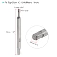 thumbnail image 2 of Unique Bargains M3 / 5# (Metric/Inch) 3 Flutes Broken Stripped Thread Tap Extractors, 2 of 5