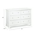 thumbnail image 5 of DaVinci Kalani 6 Drawer Double Wide Dresser in White Finish, 5 of 7