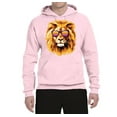 thumbnail image 2 of Wild Bobby, Lion With Sunglasses Animal Lover Unisex Graphic Hoodie Sweatshirt, Light Pink, 2XL, 2 of 3