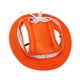 thumbnail image 2 of Sombrero de perro Sunnimix a rayas con correa de malla Talla M Color naranja, 2 of 8