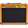 thumbnail image 1 of LyxPro 40 Watt Electric Guitar Amplifier | Solid State Studio Amp with 8â€ 4-Ohm Speaker, Custom EQ Controls, Drive, Delay, Â¼â€ Passive/Active/Microphone Inputs, Aux in & Headphone Jack - Mahogany, 1 of 5