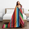 thumbnail image 5 of Kll Fleece Blanket Plush Throw Blanket Mexican Serape Blanket Stripes,Soft Fuzzy Cozy Flannel Blanket For Couch Sofa Bed.(40"X30"), 5 of 9