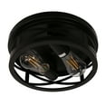 thumbnail image 6 of 2-Light Black Farmhouse Flush Mount with Drum Metal Cage Shade for Entryway, Bedroom(2-Pack), 6 of 7