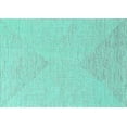 thumbnail image 1 of Ahgly Company Machine Washable Indoor Rectangle Oriental Turquoise Blue Industrial Area Rugs, 8' x 10', 1 of 4