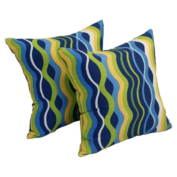 17-inch Square Polyester Outdoor Throw Pillows (Set of 2) 9910-S2-OD-124
