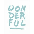 thumbnail image 2 of Brown, Victoria 19x24 White Modern Wood Framed Museum Art Print Titled - Wonderful, 2 of 4