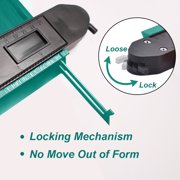 2 Pack Green Contour Gauge Tool– 10 Inch&5 Inch Widen Shape Duplicator with Lock,Profile Outline Measuring Tool for Woodworking,DIY,Construction,Ideal Gift for Dad,Grandpa,Husband
