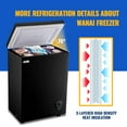 thumbnail image 3 of WANAI 3.5 Cu.ft Compact Freezer, Fast Cooling, Top Door Design, Energy-Efficient Deep Freezer Black, 3 of 9