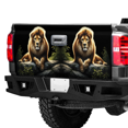 thumbnail image 2 of Lotusprinthandmade 3D Lion Lovers Tailgate Wrap 2 Sizes (26"x66"), lion 3d graphic tailgate graphic cover, 2 of 5