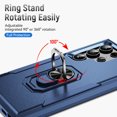 thumbnail image 4 of for Samsung Galaxy S23 Ultra Case, Slim Fit Military Grade Drop Tested Dual Layer Shockproof Case with 360 Ring Holder Kickstand Protective Rugged Car Magnetic Non-Slip Phone Case,Blue, 4 of 10