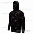 thumbnail image 2 of SPELISPOS Sudadera con capucha para hombre, camisetas de pesca, sudadera de manga larga, sombrero, jersey, máscara facial UV, ropa de pesca para exteriores, secado rápido, 2 of 5