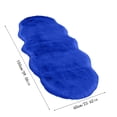 thumbnail image 2 of dgysar Faux Sheepskin Area Rug, 23x59 Inch Soft Shaggy Carpet Mat for Bedroom, Living Room, Floor Decor, Non-Shedding, 1 Count Blue 23x59 in, 2 of 7