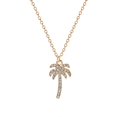 thumbnail image 1 of CAIROYAR Collar con colgante de palmera de coco y circonitas incrustadas, 1 of 7