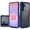 Blue, variant on For Samsung Galaxy A37 Ultimate CaseX Transparent Hybrid Case with Metal Buttons And Camera Edges - Black