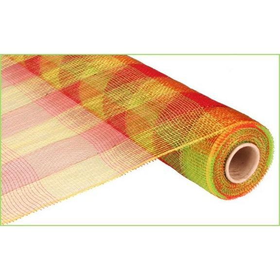 21"X 10 yd Plaid Mesh