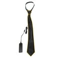 thumbnail image 4 of Landzoo One LED Light Up Tie For Men Glowing Party Accessory Novelty Fashion Statement For Raves Weddings Night Events Soft Stylish Basic Tie, 4 of 5