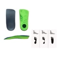 thumbnail image 3 of Zcyifa shoe insert Unisex Non-slip EVA Insole Correction Shock-Absorbing Breathable Insoles Flat Foot Inside Arch Support Sports Half-pad Correction Insoles - XL (Green), 3 of 10