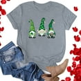 thumbnail image 1 of T-Shirt de la Saint-Patrick pour Femmes Mode Saint-Patrick Imprimé Col Rond Manches Courtes T-Shirt Décontracté Haut T-Shirts de la Saint-Patrick pour Femmes, 1 of 4