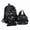 Black, variant on MuXiKeJi Clothes 3pcs Womenâs Floral Nylon Daypack Set, Large Capacity Backpack, Star Printed Casual Travel & Picnic Backpack for Women