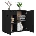 thumbnail image 2 of vidaXL Sideboard Black 80x36x75 cm Engineered Wood, 2 of 5