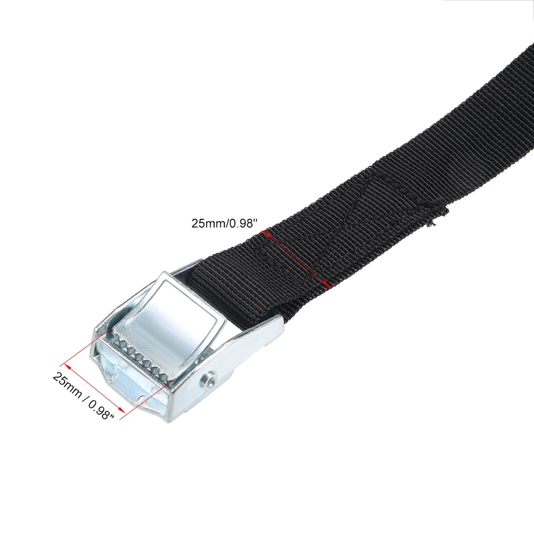 4Pcs Black uxcell 5M x 25mm Lashing Strap Cargo Tie Down Straps Cam Lock Buckle Up to 250Kg 4Pcs Black uxcell 5M x 25mm Lashing Strap Cargo Tie Down Straps Cam Lock Buckle Up to 250Kg