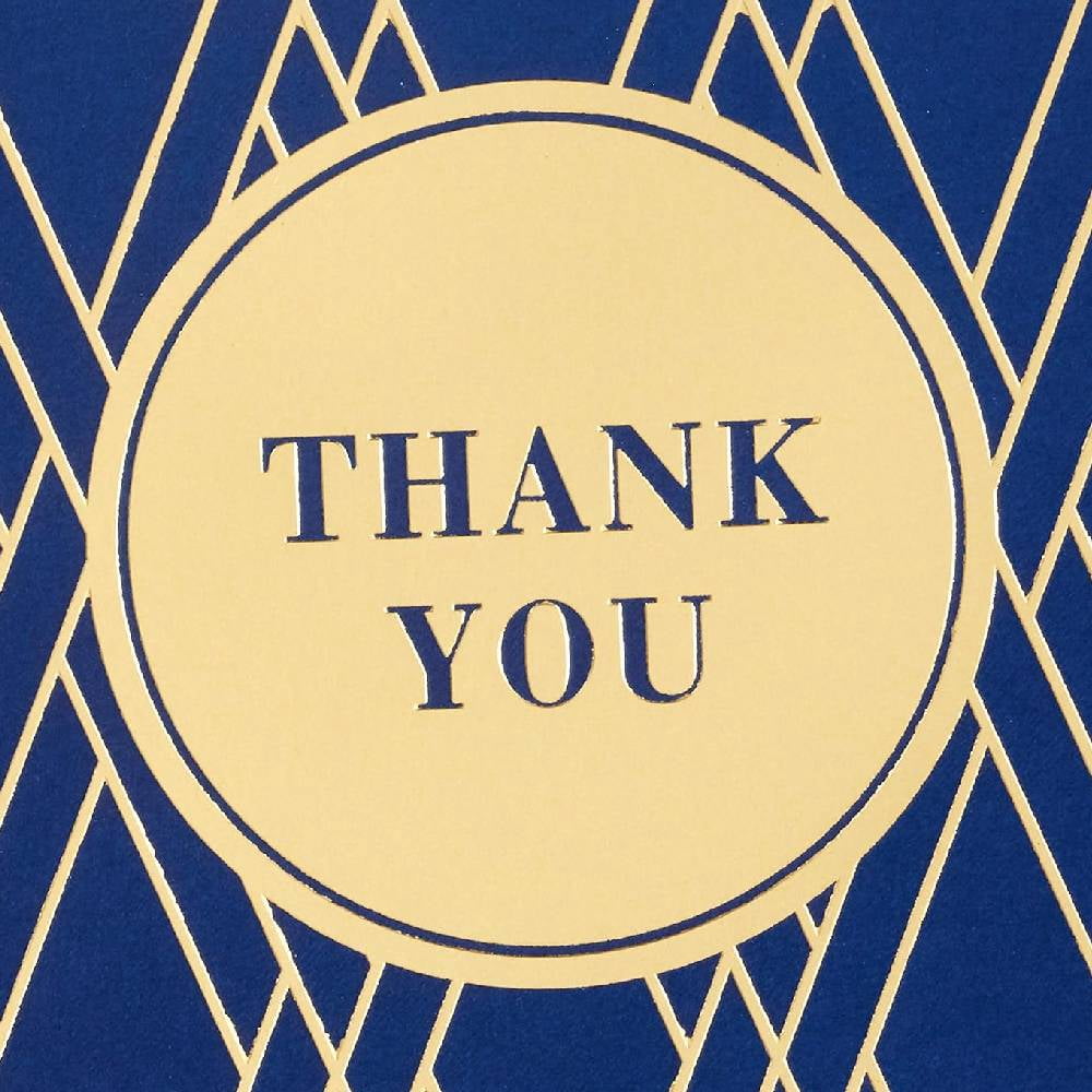 120pcs Thank You Cards Assortment, Gold and Navy, 120 Thank You Notes with Envelopes for Wedding, Bridal Shower, Business, Graduation