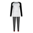 thumbnail image 4 of LIZUOJUN Women's Pajama Sets Long Sleeve Pants Sleepwear 2 Piece Lounge Set Soft Comfortable Breathable Pjs Loungewear Striped Christmas Print Pajama Holiday Sleepwear - L, 4 of 7