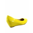 thumbnail image 2 of Fisher-8 Women's Slip On Patent Round Toe Low Wedge Heel Pump Shoes, 2 of 2