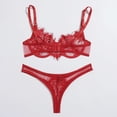 thumbnail image 3 of Intimates Erotic Underwear Lace Temptation Three Point Underwear With Steel Ring, 3 of 8