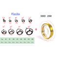 thumbnail image 1 of 6#-30# Stainless Steel Guide Ring Fishing Rod Guide Ring Fishing Rod Repair DIY Guide Ring Color Tie Rope Set 45/85 Pieces/Box 85pcs and tied rope, 1 of 6