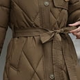thumbnail image 6 of RYDCOT Womens Winter Coats Long Fashion Down Jacket Slim Large Collar Mid-Length Padded Jacket Thickened Jacket, 6 of 9
