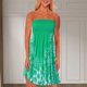 thumbnail image 1 of WILLBEST Vestidos Para Mujer Vestido Tubo De Verano Para Mujer Vestido Playero Elástico Sin Tirantes Y Fruncido, 1 of 3