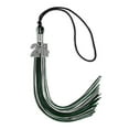 thumbnail image 4 of Endea Graduation Black/Hunter Green/White Mixed Color Graduation Tassel with Silver Date Drop, 4 of 10