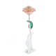 thumbnail image 1 of Rosa de oro de 24 quilates bañada en tallo largo en caja de regalo con soporte (rosa blanca y rosa con soporte), 1 of 5