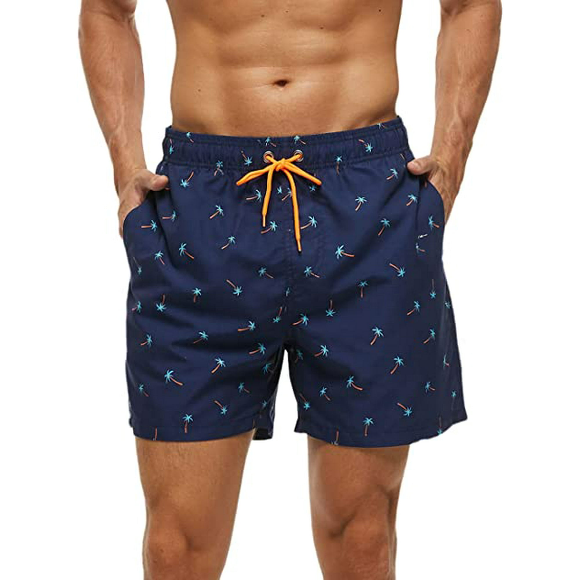 Qianli Men's Swim Shorts Hawaii Beach Shorts Water Repellent Swim