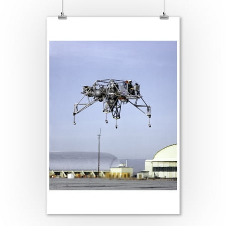Flight Photo - Lunar Landing Research Vehicle in Flight Photograph (9x12 Art Print, Wall Decor Travel Poster)