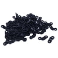thumbnail image 6 of 70Pcs Screws Mounted Arched Cable Clamp Clip Tie 21 x 7mm for 3mm Wire & 50 Pcs 1.1 Inch Cup Mug Hooks Shouldered Metal Screw-In Plastic Coated Hanging Black, 6 of 7