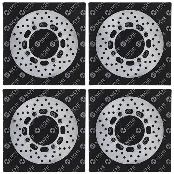 Niche Front Rear Brake Rotor Set for Kawasaki Mule Pro FXT FX FXR UTV 4 Pack 519-CRT2498R