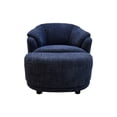 thumbnail image 2 of Sillón Giratorio Savoy con Taburete - Azúl Marino, 2 of 4