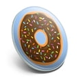 thumbnail image 2 of Cute Donut with Sprinkles Chocolate Icing Metal 1.1" Tie Tack Hat Lapel Pin Pinback, 2 of 4