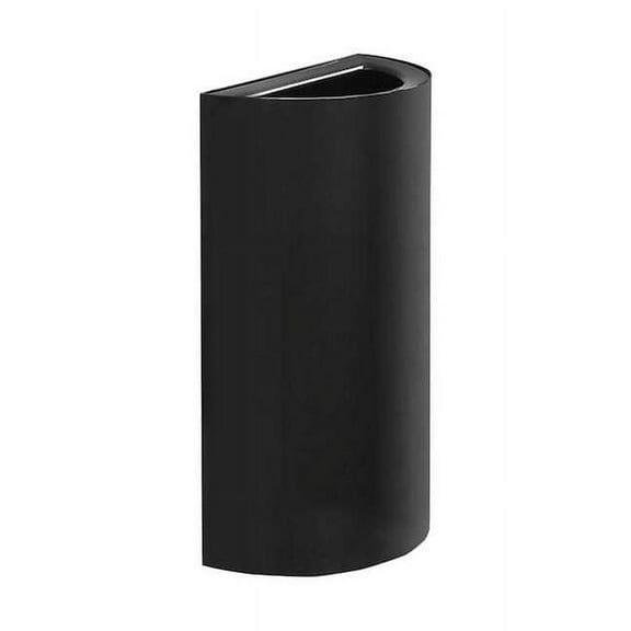 Safco  23 gal Mixx Recycling Center, Half-Round Receptacle - Black