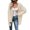 White, variant on Fiaer Long Cardigan Sweaters For Women Long Sleeve Solid Loose Fit Casual Trendy Open Front Knitted Tops Yellow S