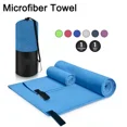 thumbnail image 2 of Serviettes de Bain en Microfibre Séchage Rapide Hommes Camping Extérieur Randonnée Cyclisme Serviette de Plage Portable Femmes Course Sports Serviettes Douces Bleues Sans Sac 120x60cm, 2 of 6