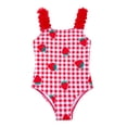 thumbnail image 5 of Edvintorg Kids Bathing Suits Girls Cute Graphic Sleeveless Swimwear One Piece Swimsuit Girls Tummy Control Size 4-8, 5 of 7